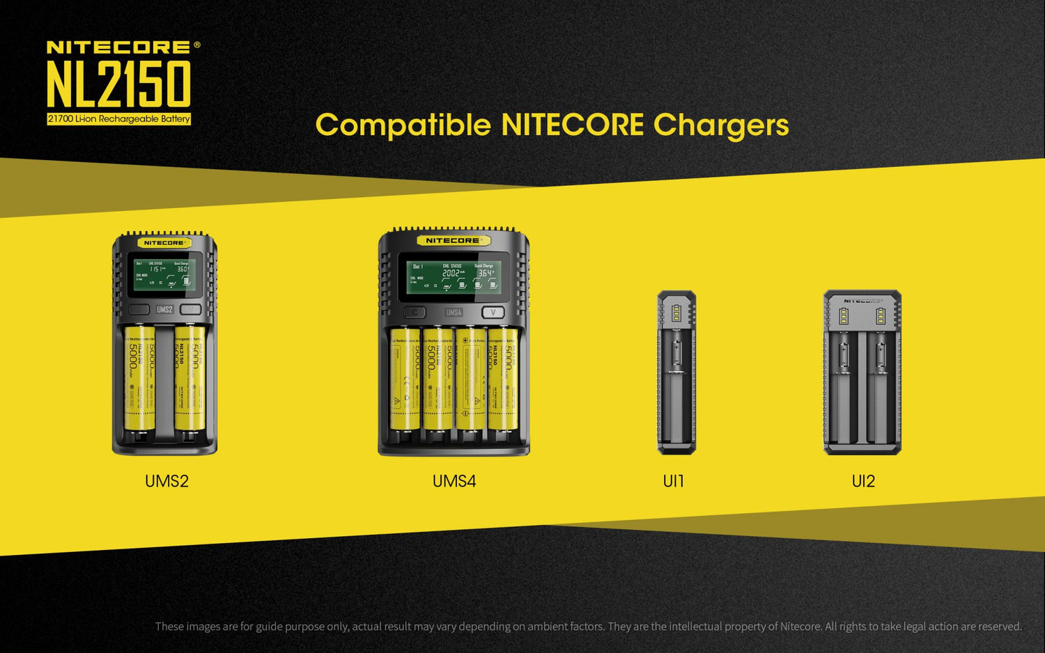 NITECORE 5000MAH RECHARGEABLE LI-ION BATTERY - NL2150