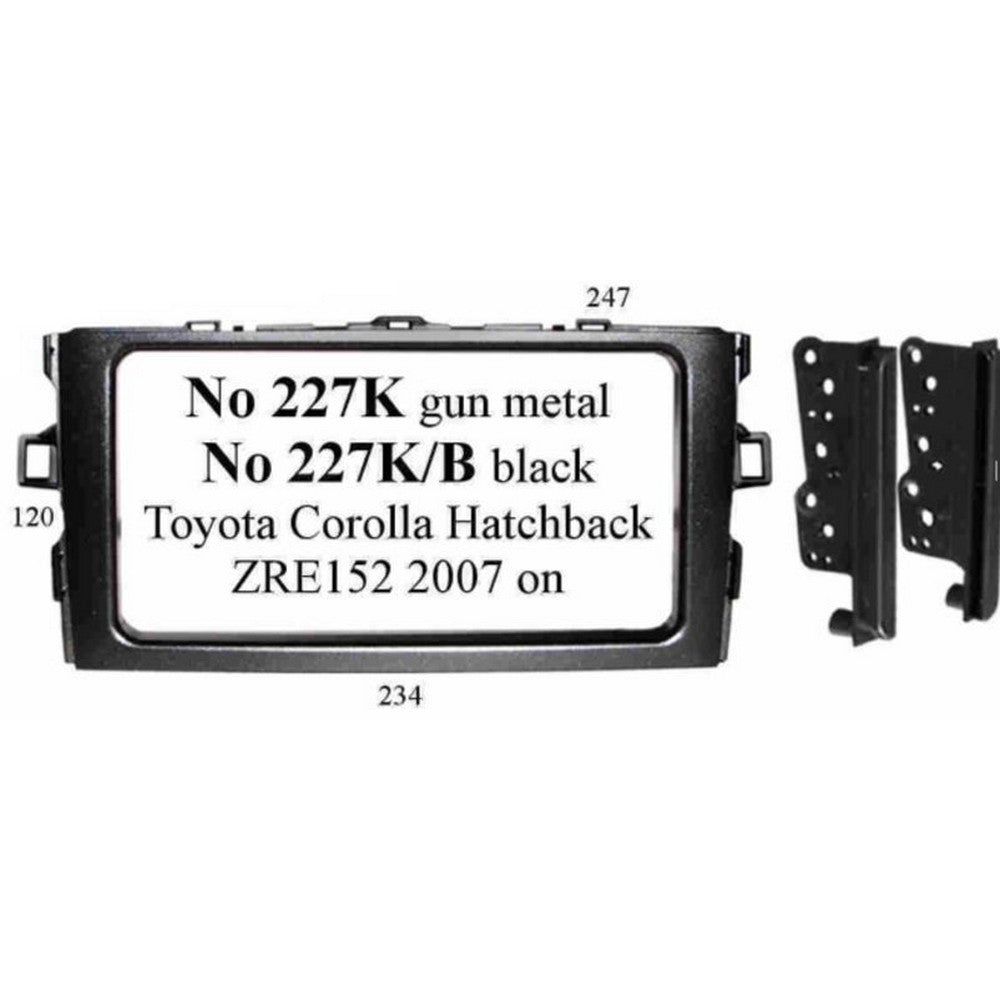 FITTING KIT TOYOTA COROLLA HATCH , AURIS 2006 - 2012 (E152) (GUN METAL  - NO227K