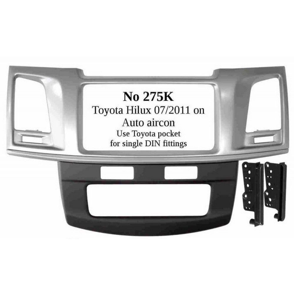 FITTING KIT TOYOTA HILUX FASCIA KIT AUTO AIR 11 - 15 - NO275K