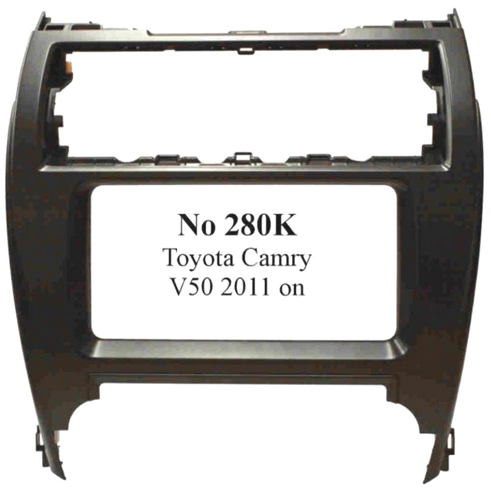 FITTING KIT TOYOTA CAMRY V50 200MM WIDE FASCIA KIT 2011 ON (BLACK) - NO280K