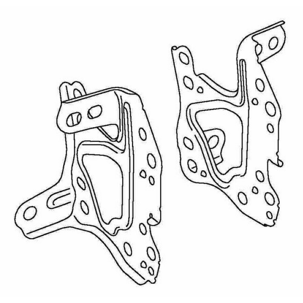 HIACE TRH201KDH200 2005 ON SIDE BRACKETS - NO495LHRH