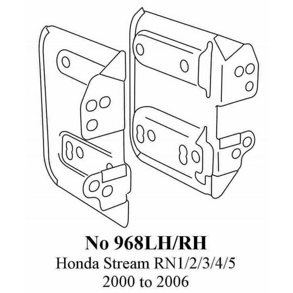 HONDA STREAM RN5 SIDE BRACKETS - NO968LHRH
