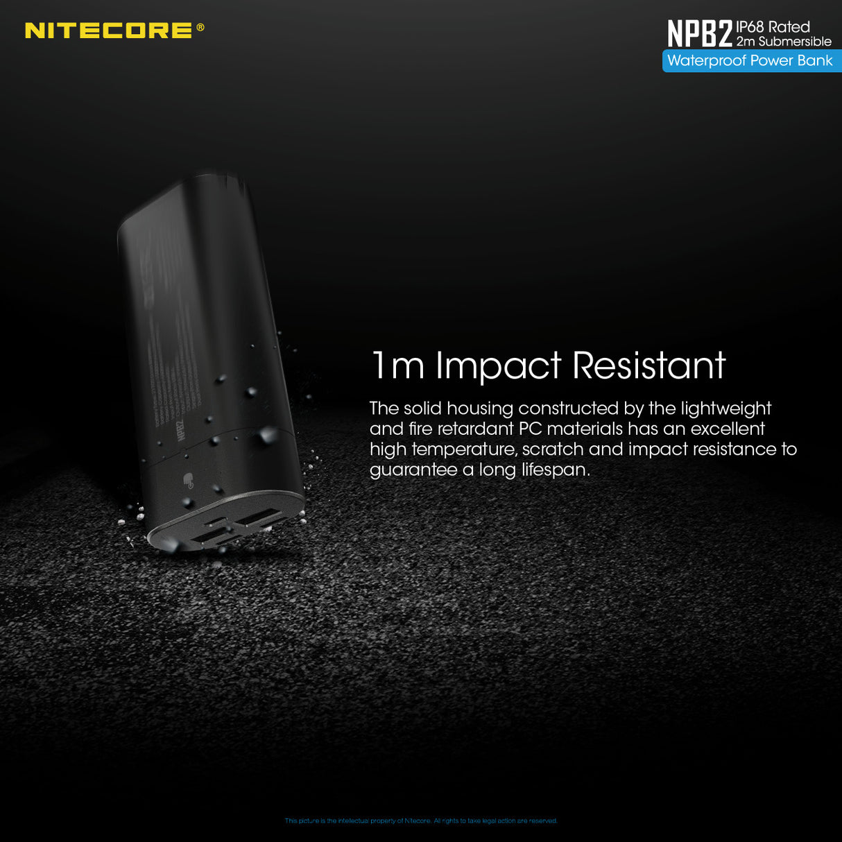 NITECORE 10000MAH POWER BANK WATERPROOF - NPB2