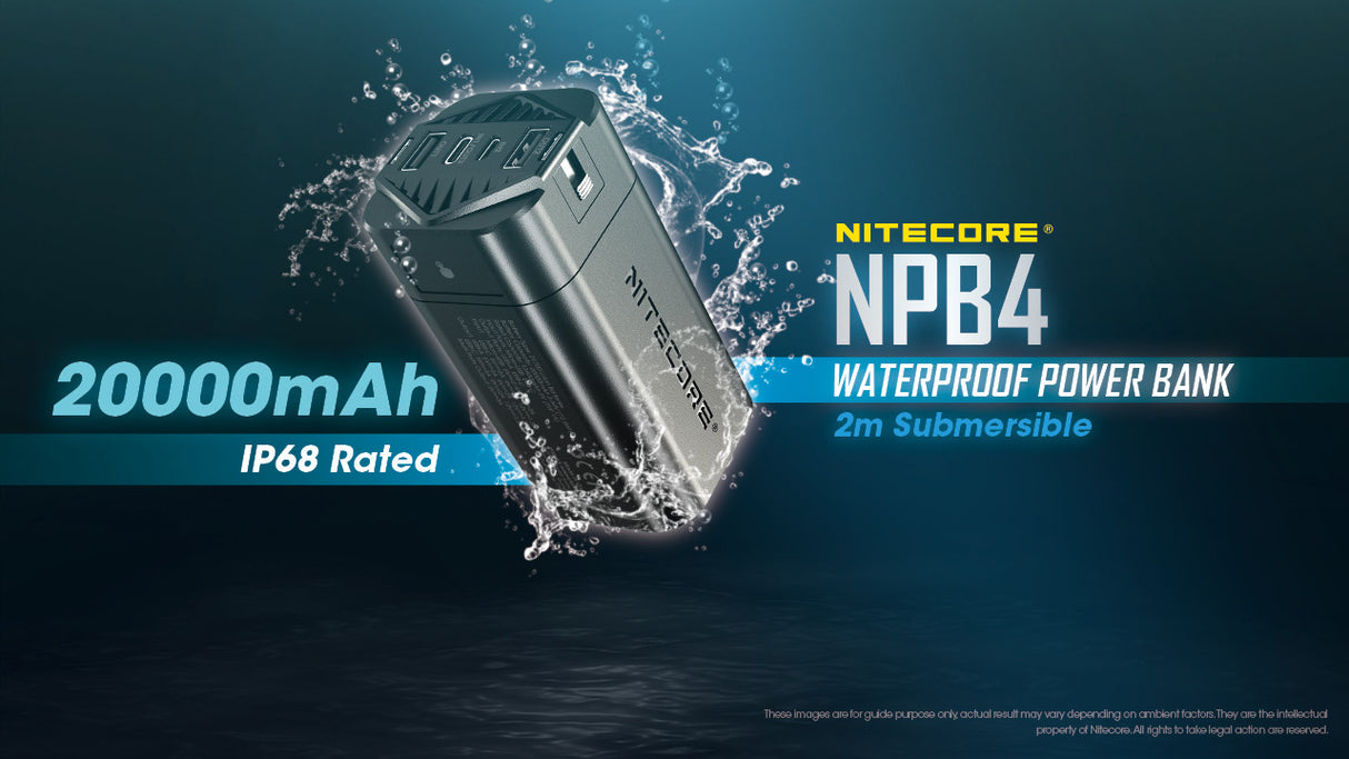 NITECORE 20000MAH POWER BANK WATERPROOF - NPB4