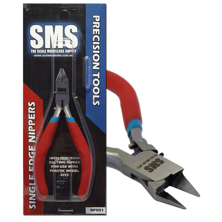 SCALE MODELLERS SUPPLY SINGLE EDGE NIPPERS TO CUT MODEL PLASTIC - NPR01