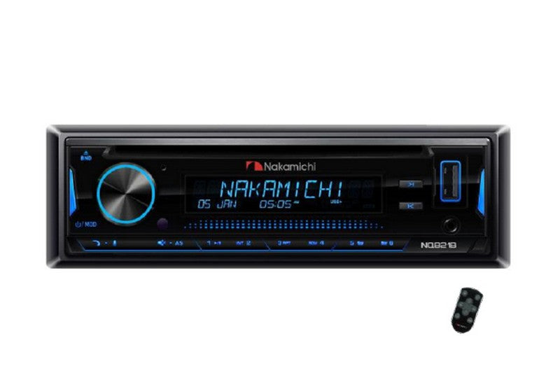 NAKAMICHI CAR STEREO HEAD UNIT 1 DIN CD, TUNER, BLUETOOTH - NQ821-B