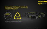 NITECORE USB RECHARGEABLE LED HEADLAMP BLACK - NU20 BK