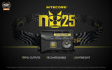 NITECORE USB RECHARGEABLE LED HEADLAMP BLACK - NU25B