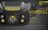 NITECORE USB RECHARGEABLE LED HEADLAMP - NU32