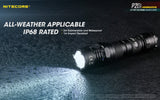 NITECORE RECHARGEABLE TACTICAL LED FLASHLIGHT WITH CERAMIC-TIPPED STRIKE  - P20I
