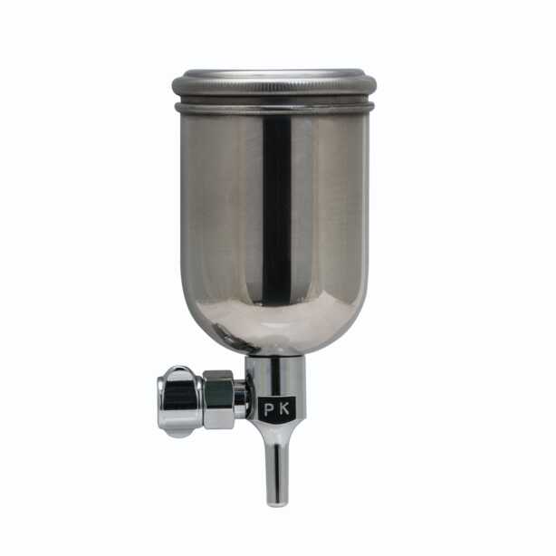 IWATA GRAVITY POT 150ML STAINLESS STEEL SIDE FEED 1/4" FIT - PC.150S