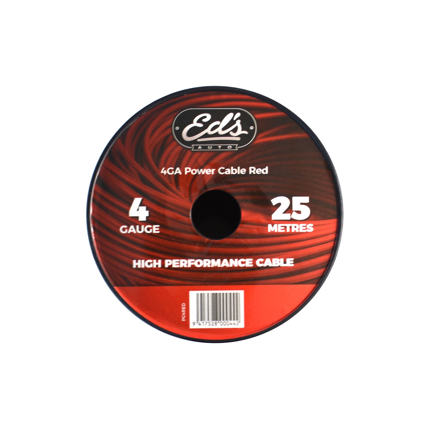 EDS 4 GAUGE 21.2MM2 CCA POWER CABLE  MATT FLEXIBLE FROSTED RED 25 METRE - PC4RED