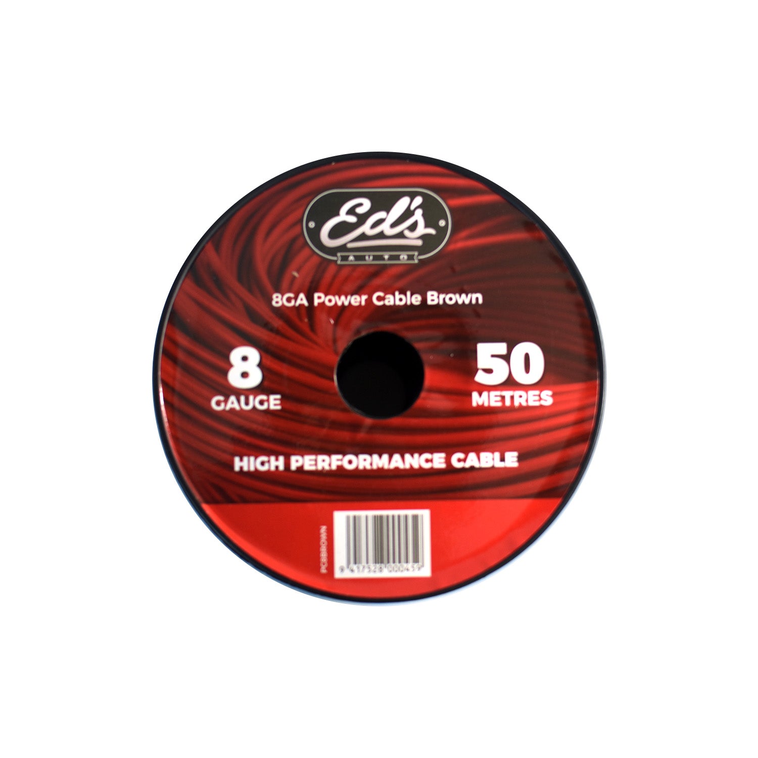 EDS 8 GAUGE 8.35MM2 CCA POWER CABLE MATT FLEXIBLE FROSTED BROWN 50 ME - PC8BROWN