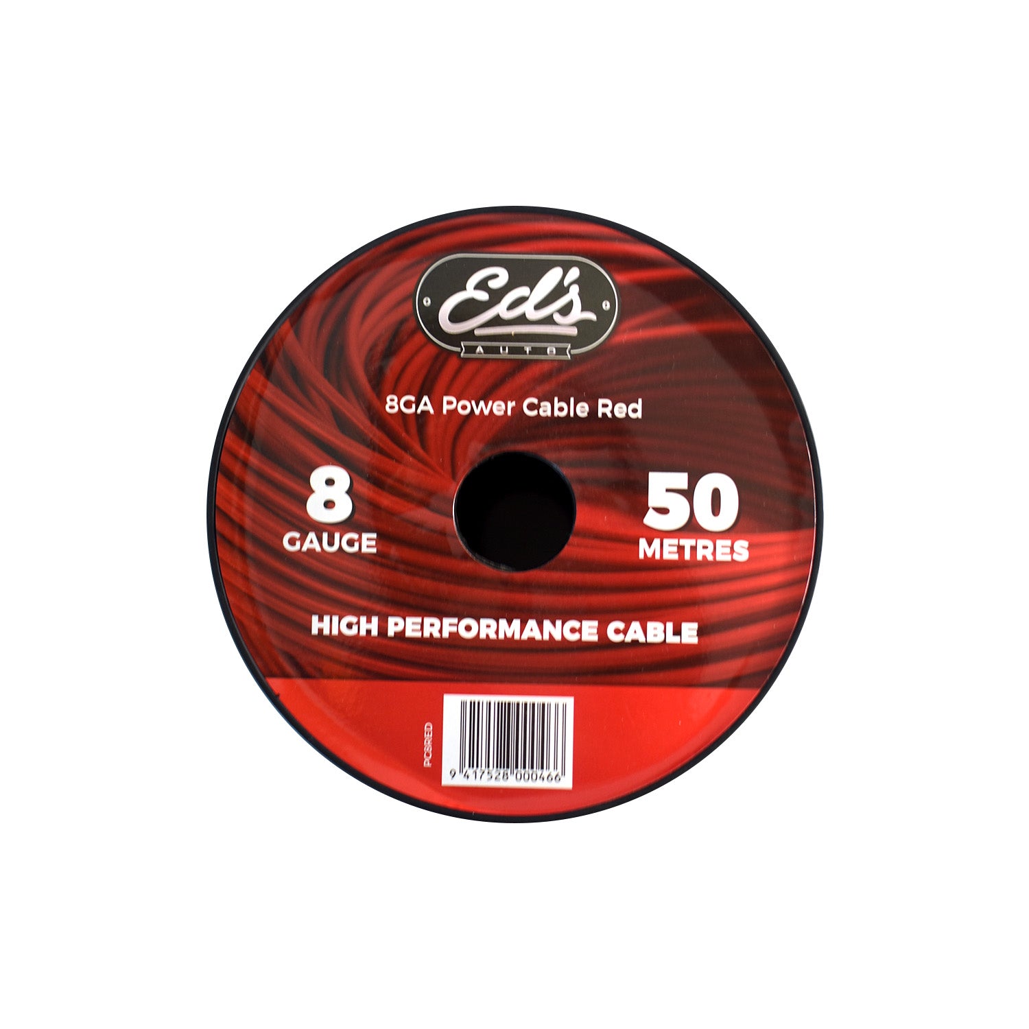 EDS 8 GAUGE 8.35MM2 CCA POWER CABLE MATT FLEXIBLE FROSTED 50 METRES - PC8RED