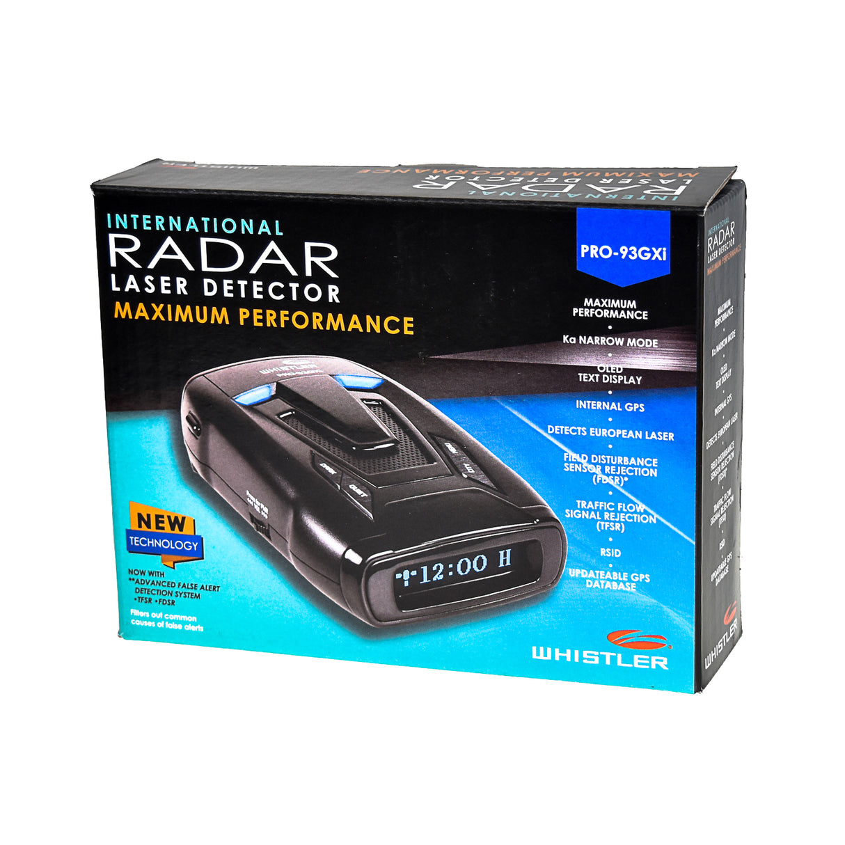 WHISTLER PRO93GXI RADAR DETECTOR - PRO93GXI