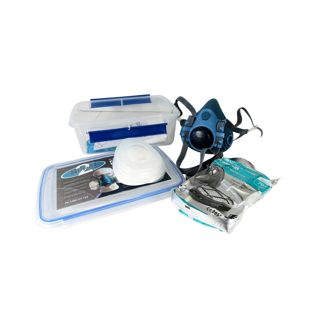 IWATA 2SPRAY HALFMASK PAINTING / SPRAY PAINTING RESPIRATOR KIT - PS.HALFMASK