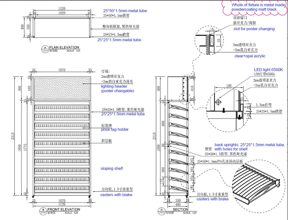12 TIER PAINT RACK W/SIGNAGE LARGE STAND SCALE MODELLERS SUPPLY - RACK01