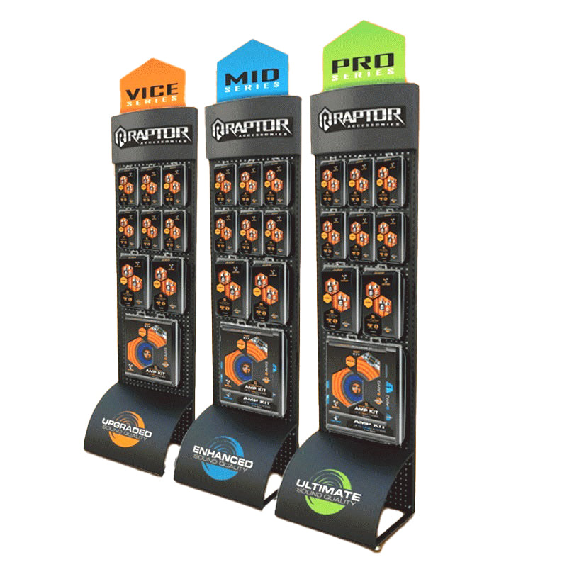 SKINNY BLACK POWDER COATED METAL DISPLAY - RACK700