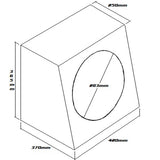 SUBWOOFER BOX FOR 12" SINGLE SUB BLACK - SB012