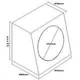 SUBWOOFER BOX FOR 15" SINGLE SUB BLACK - SB015