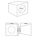 SPEAKER BOX 4" BLACK CARPET (PAIR) - SB04