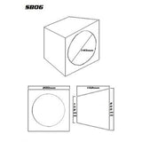 SPEAKER BOX 6.5" BLACK CARPET (PAIR) - SB06