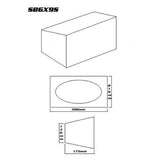 SPEAKER BOX 6" X 9" BLACK CARPET SMALL (PAIR) - SB6X9S