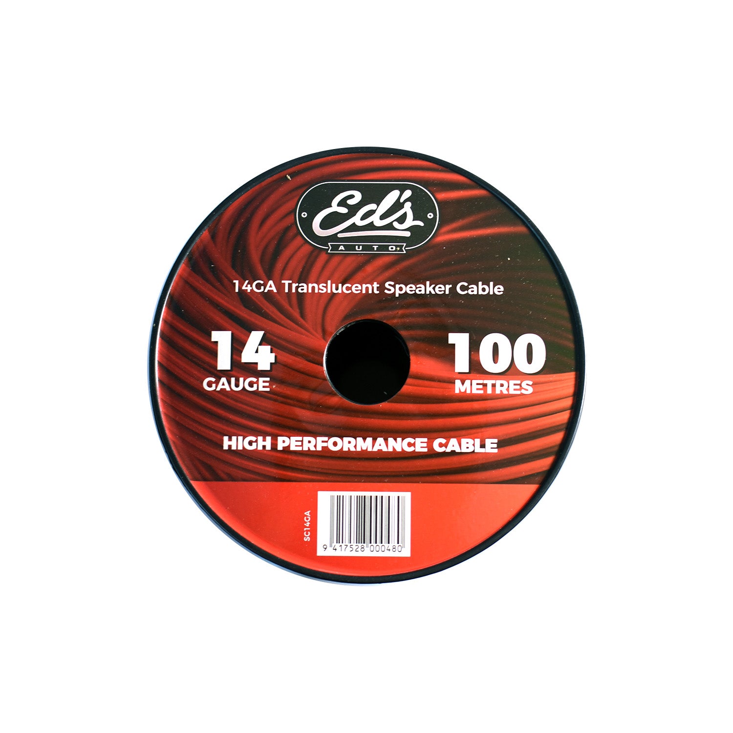 EDS 14 GAUGE CCA SPEAKER CABLE MATT FLEXIBLE TRANSLUCENT CLEAR 100M - SC14GA