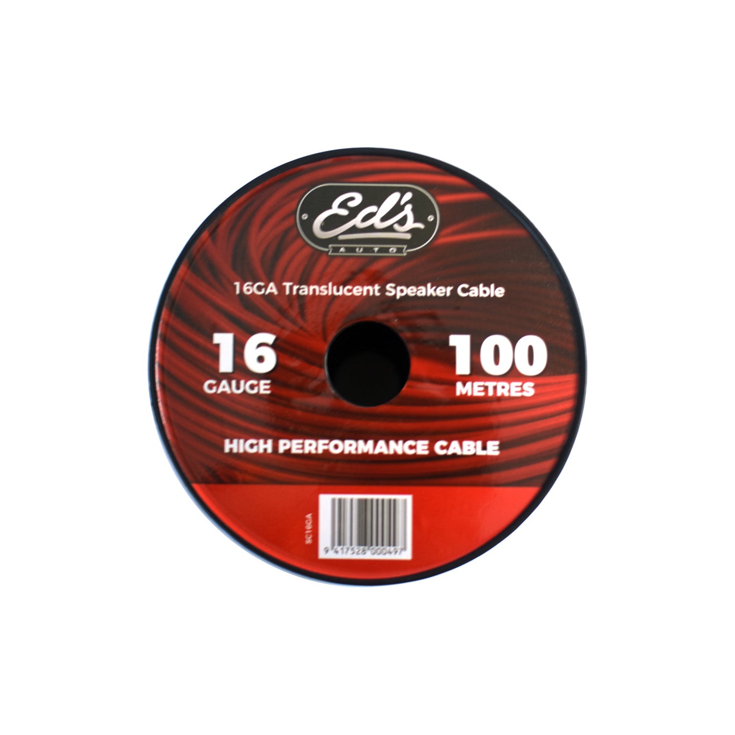 EDS 16 GAUGE CCA SPEAKER CABLE MATT FLEXIBLE TRANSLUCENT CLEAR 100M - SC16GA