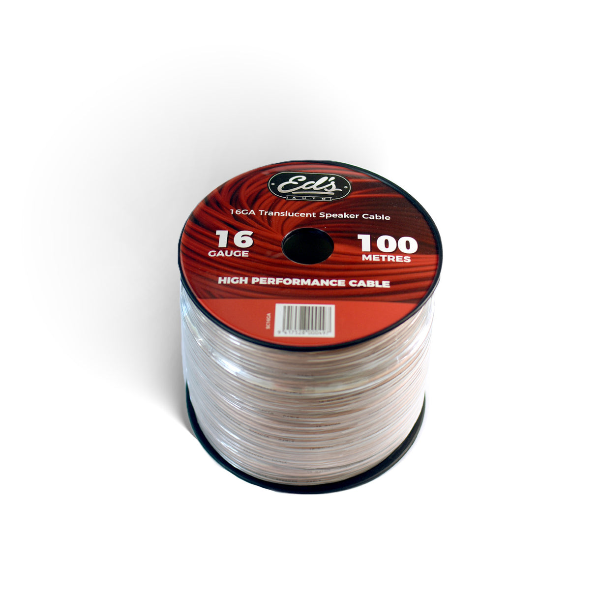 EDS 16 GAUGE CCA SPEAKER CABLE MATT FLEXIBLE TRANSLUCENT CLEAR 100M - SC16GA