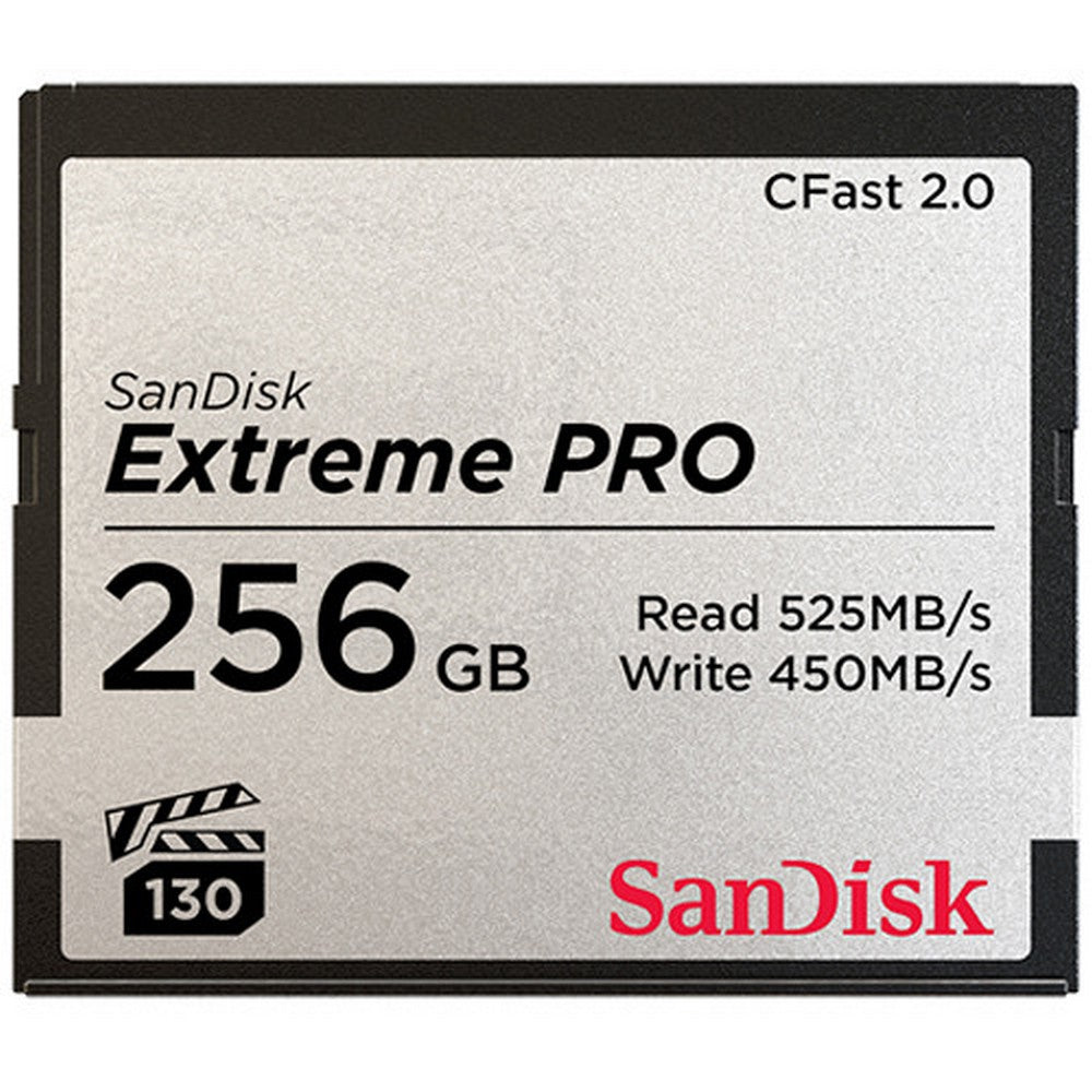SANDISK EXTREME PRO CFAST 2.0 256GB UP TO R525MB/S W450MB/S V - SDCFSP-256G-G46D