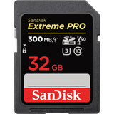 SANDISK EXTREME PRO SDHC 32GB UP TO 300MB/S SD CARD UHS-II  - SDSDXDK-032G-GN4IN