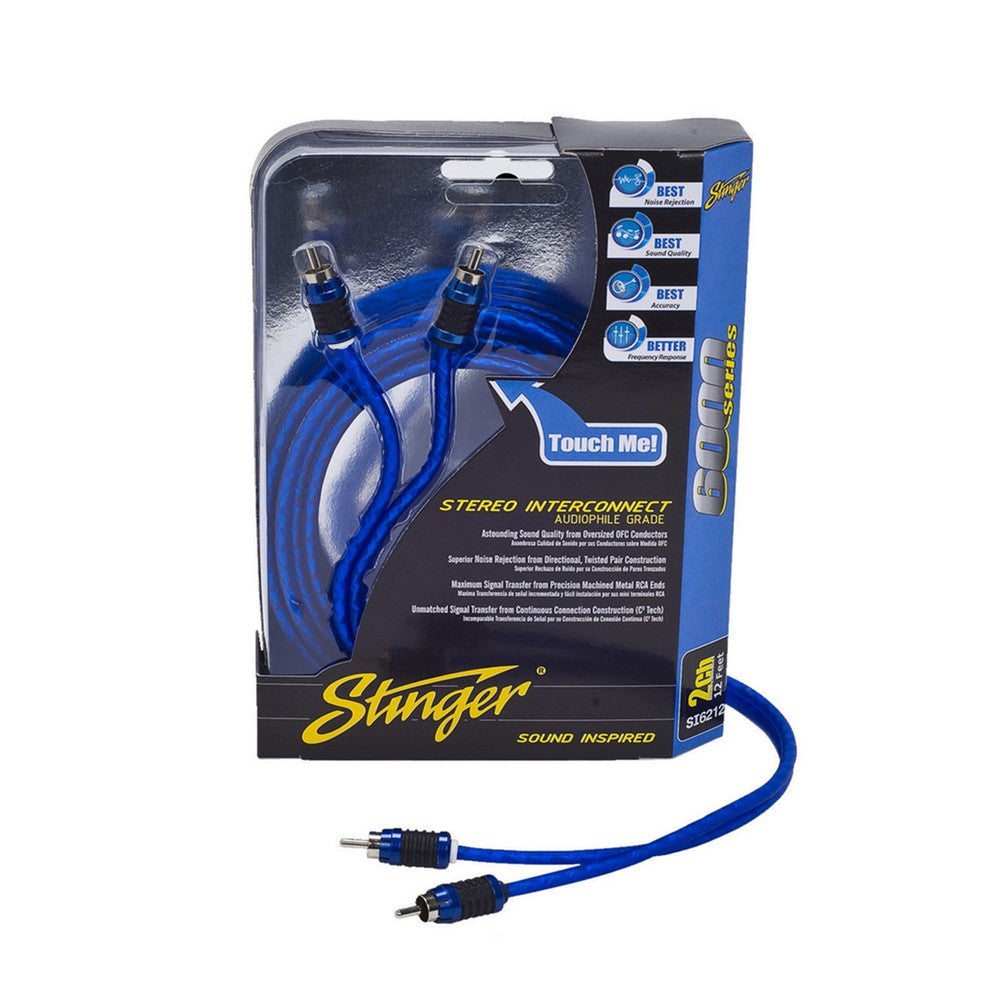 STINGER 5 METER OF 2-CHANNEL 6000 SERIES RCA CABLE - SI6217