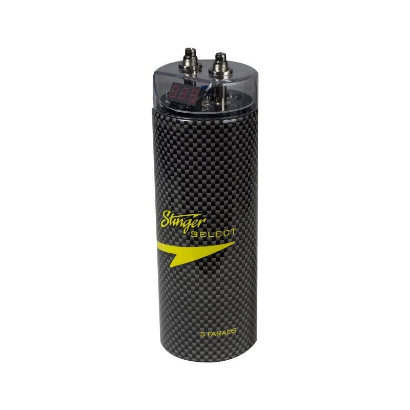 STINGER CARBON FIBRE 5 FARAD DIGITAL CAPACITOR - SSCAP5M