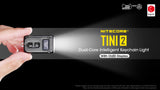 NITECORE 500 LUMEN USB-C RECHARGEABLE KEYCHAIN FLASHLIGHT BLACK - TINI2