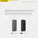 NITECORE 700 LUMEN RECHARGEABLE KEYCHAIN FLASHLIGHT BLACK - TIP SE BLACK
