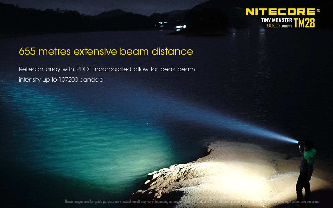 NITECORE 6000 LUMEN RECHARGEABLE FLASHLIGHT WITH NBP68HD BATTERY PACK - TM28SET