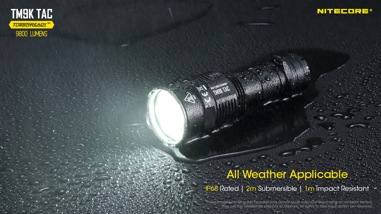 NITECORE TM9K TAC 9800 LUMEN USB-C RECHARGEABLE FLASHLIGHT - TM9KTAC