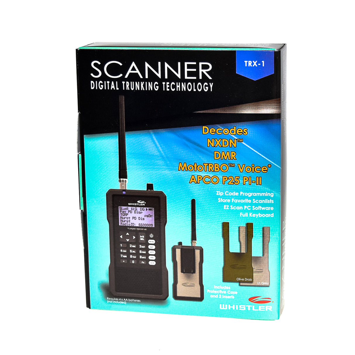 WHISTLER DIGITAL HANDHELD SCANNER RADIO - TRX-1E