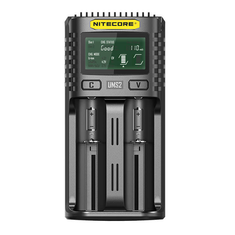 NITECORE UMS2 INTELLIGENT BATTERY CHARGER USB DUAL SLOT SUPERB CHARGER - UMS2