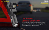 NITECORE QUICK CHARGE 3.0 USB CAR CHARGER WITH WHITE/RED FLASHLIGHT - VCL10
