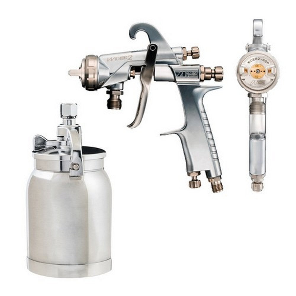 IWATA SUCTION SPRAYGUN WIDER2 1.5MM K2 CAP + PCL.10B3 1L POT - WIDER2152SC