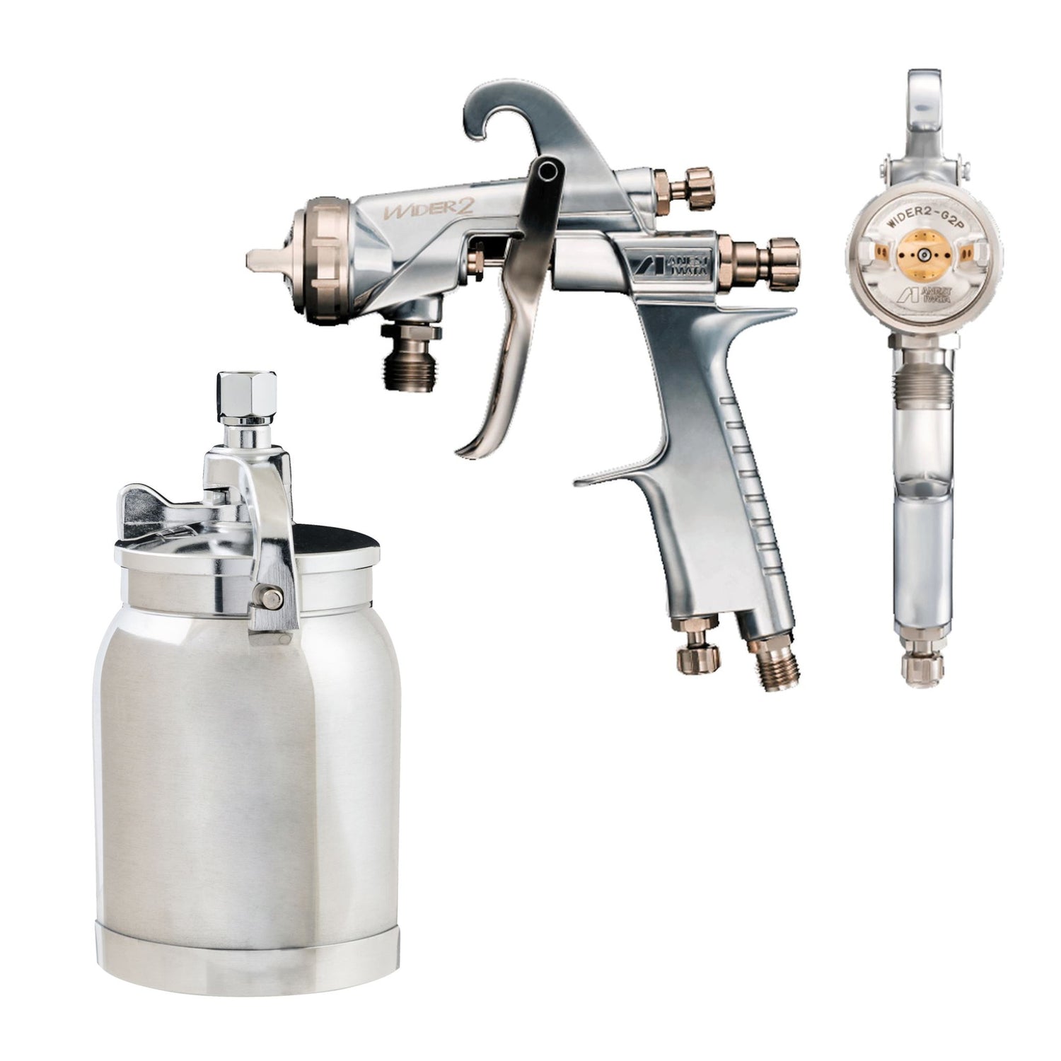 IWATA SUCTION SPRAYGUN WIDER2 1.8MM K2 CAP + PCL.10B3 1L POT - WIDER2182SC