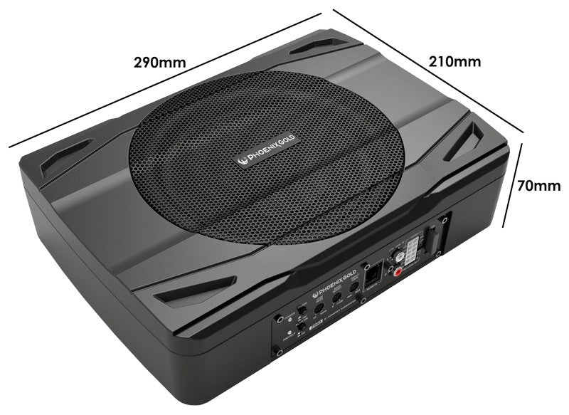 PHOENIX GOLD 8" ACTIVE UNDERSEAT PLUG AND PLAY SUBWOOFER 240W MAX - Z880