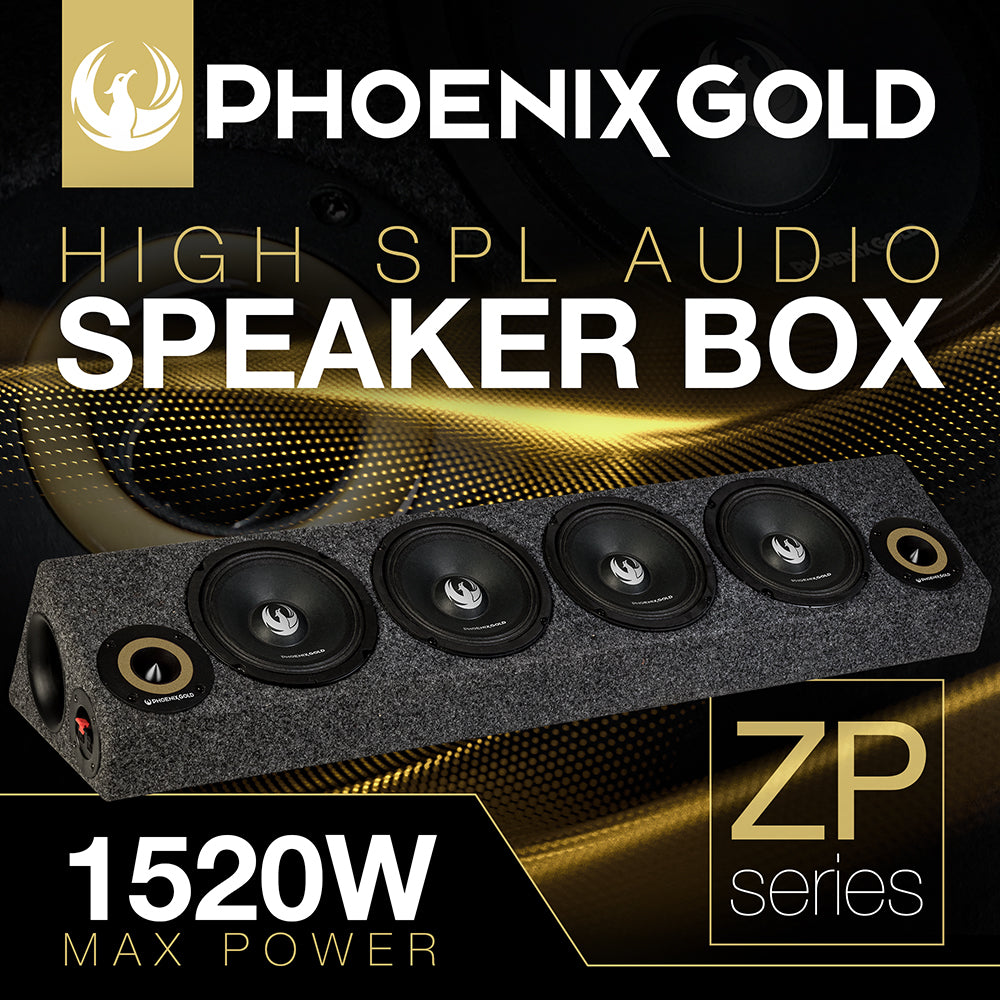 PHOENIX GOLD SPEAKERS AND BOX 1520W MAX HIGH SPL AUDIO - ZPROB654