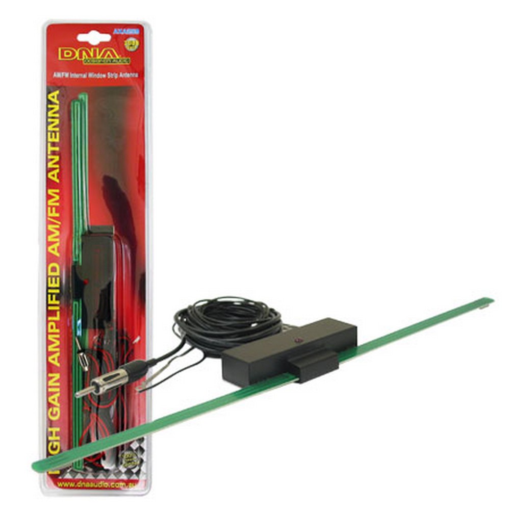 AERIAL UNIVERSAL AMPLIFIED AM/FM FIBERGLASS STRIP WINDSCREEN MOUNT - AXA259