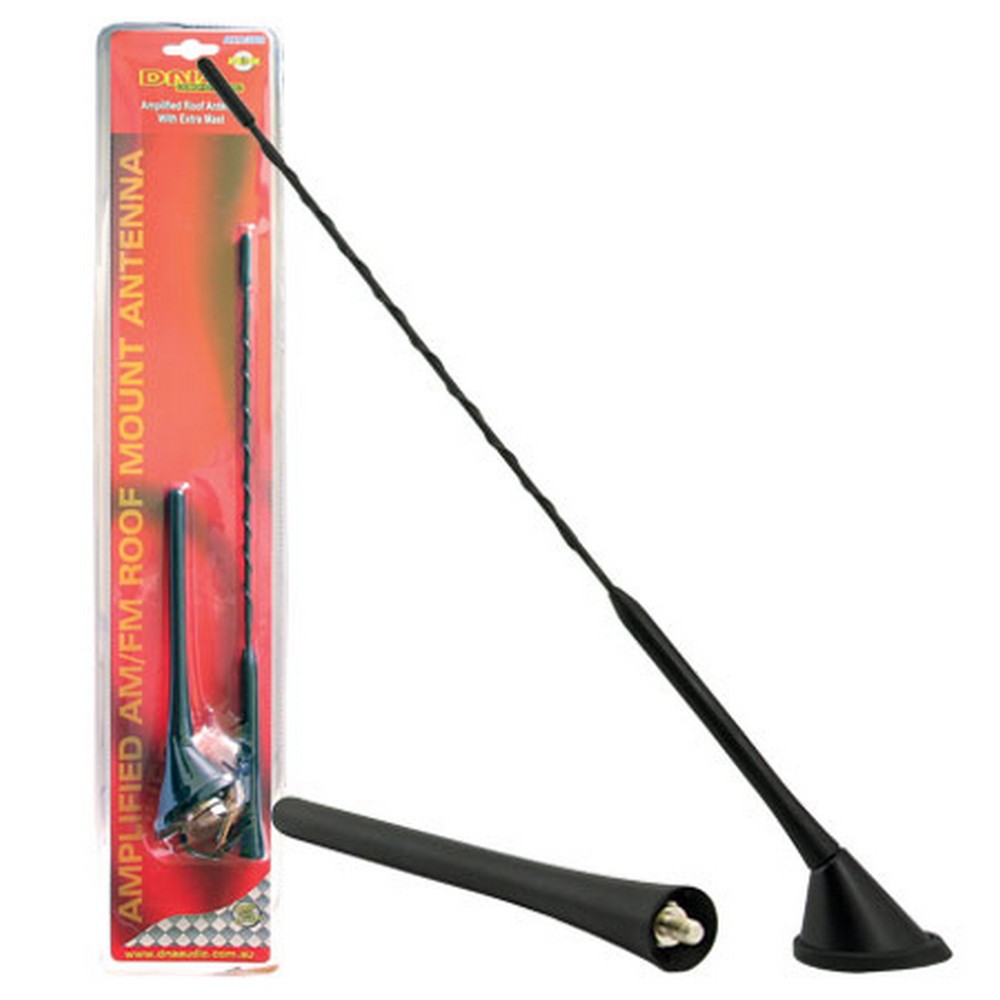 AERIAL UNIVERSAL AMPLIFIED AM/FM ROOF MOUNT WITH 160MM & 400MM WHIPS - AXA300