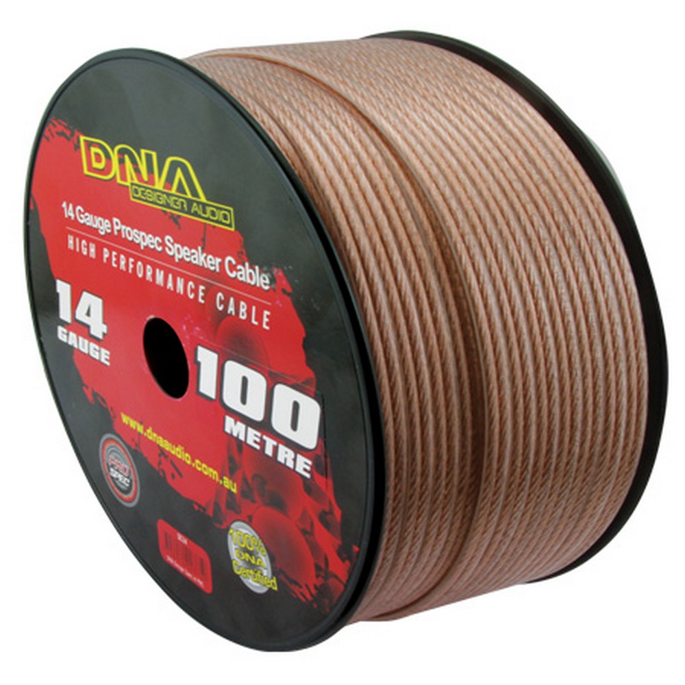 DNA CABLE 14 GAUGE  SPEAKER CABLE TRANSUCENT 100MTR - SC14
