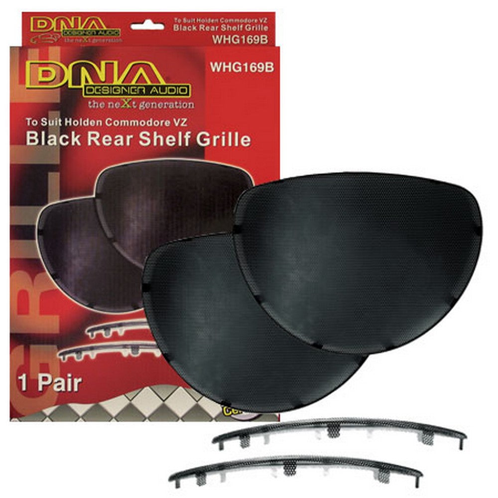 SPEAKER GRILLS HOLDEN COMMODORE VZ REAR PARCEL SHELF (BLACK) - WHG169B