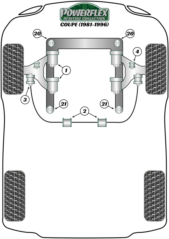 Audi 80 / 90 - inc S2/RS2 & Quattro  Front Anti Roll Bar Mount 23.5mm